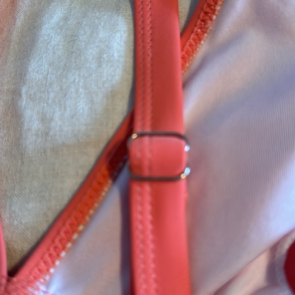 TOP ONLY - Tangerine / Coral Tankini top - Picture 9 of 9